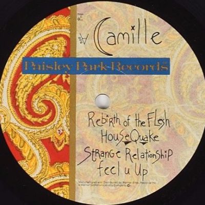 Camille - label de la face A du vinyle