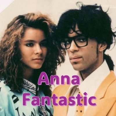 Portrait de Anna Fantastic avec Prince en 1988